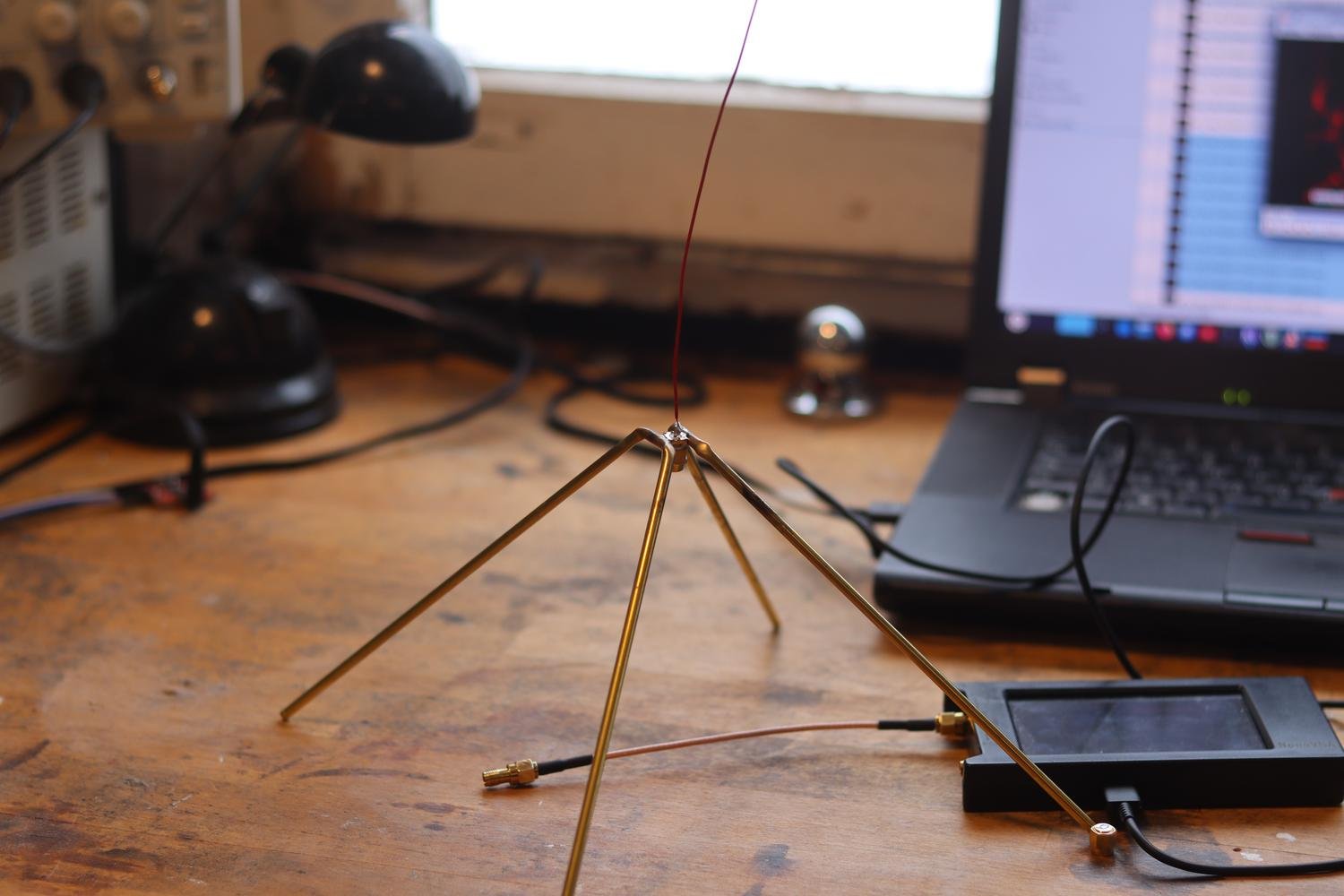 Antenna build with radials and SMA