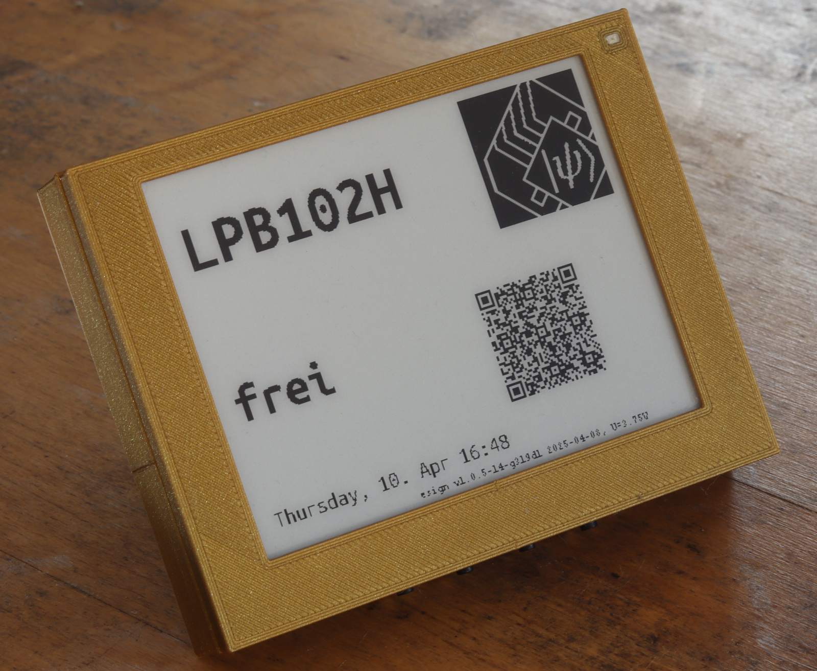 Room booking display